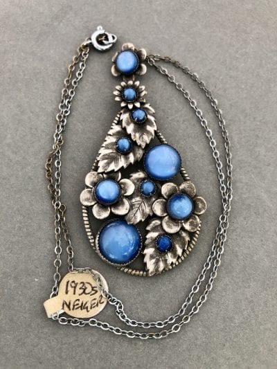 Neiger 1930s Blue Necklace