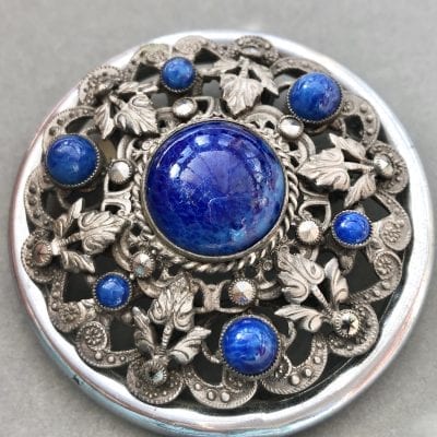 1920s Neiger Blue Brooch