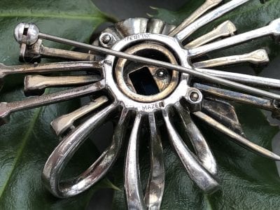 Mazer 1940s Sterling Brooch