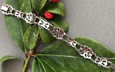 1930s silver marcasite bracelet