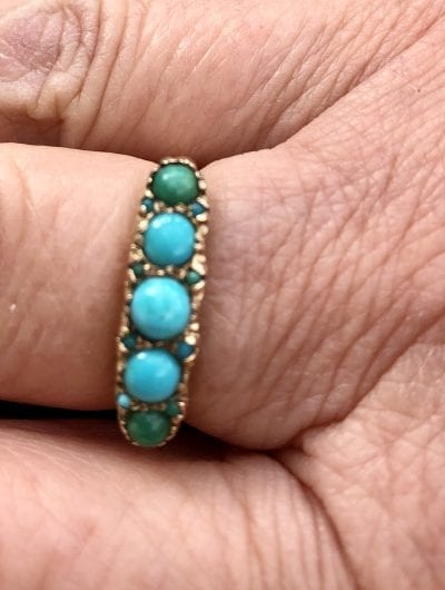 Victorian Turquoise 9ct Ring