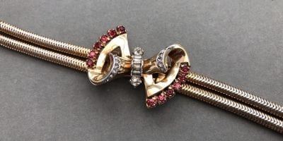 Mazer 1940s Bow Bracelet