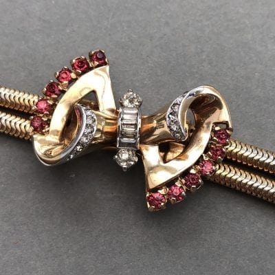 Mazer 1940s Bow Bracelet