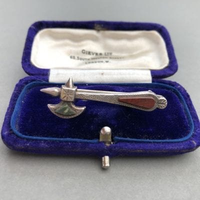 Antique Scottish Axe Brooch