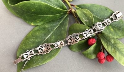 1930s silver marcasite bracelet