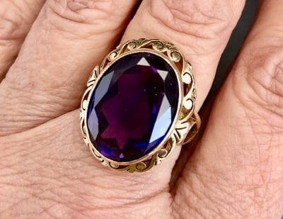 18ct 1950s Alexandrite Ring