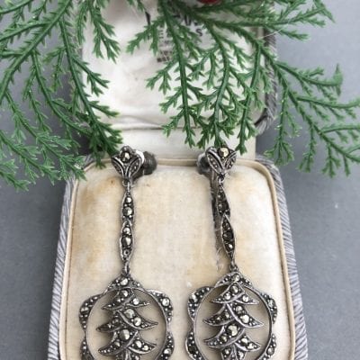 1930s Silver Marcasite Earrings