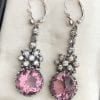 Georgian Amethyst Silver Earrings
