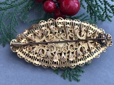 Neiger 1920s Coral Brooch