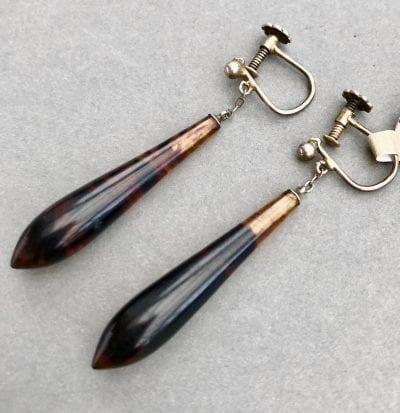 VIctorian Tortoiseshell Earrings