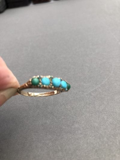 Victorian Turquoise 9ct Ring