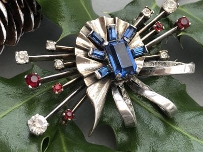 Mazer 1940s Sterling Brooch