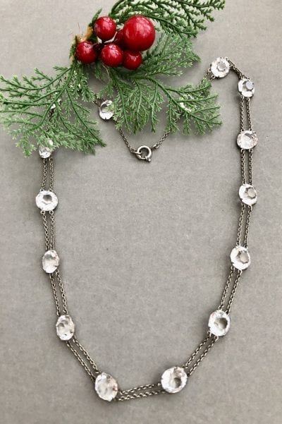 Edwardian Silver Riviere Necklace