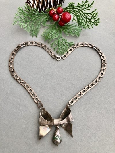 1920s Jakob Bengel Bow Necklace