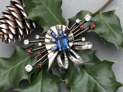 Mazer 1940s Sterling Brooch