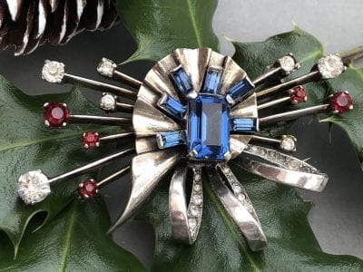 Mazer 1940s Sterling Brooch