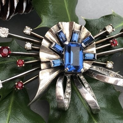 Mazer 1940s Sterling Brooch