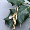 Art Nouveau Diamond Brooch
