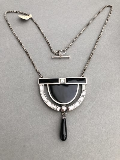 1920s Style Silver Pendant