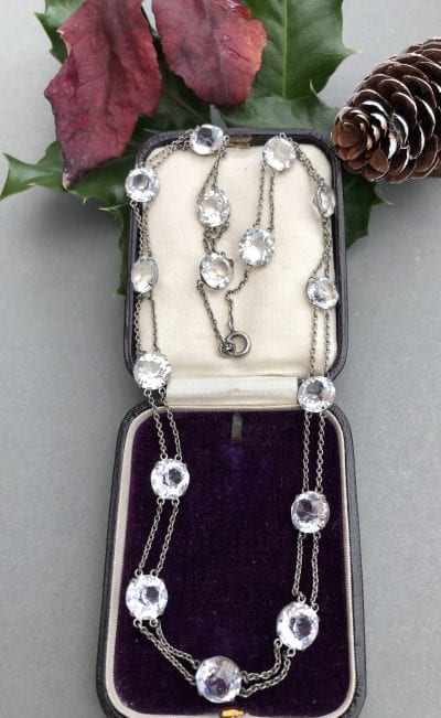 Edwardian Silver Riviere Necklace