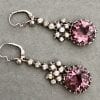 Georgian Amethyst Silver Earrings