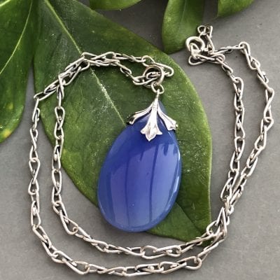 Art Nouveau Chalcedony Necklace