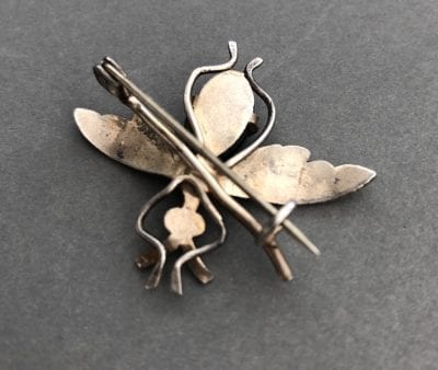Victorian Silver Bug Brooch