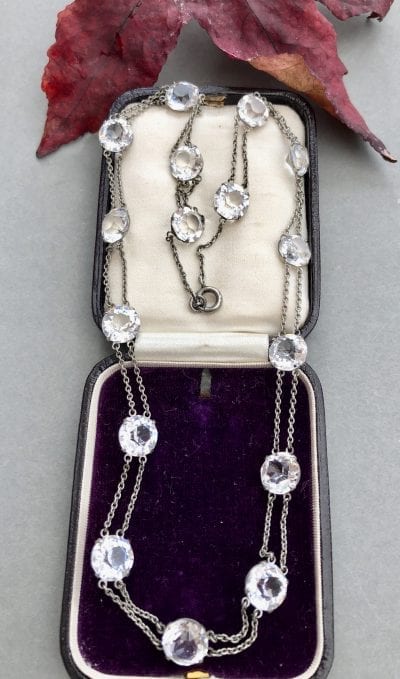 Edwardian Silver Riviere Necklace