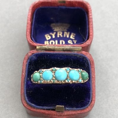 Victorian Turquoise 9ct Ring