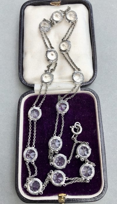 Edwardian Silver Riviere Necklace