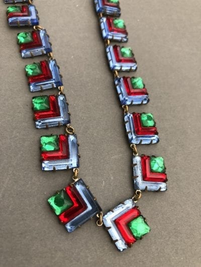 1920s Vauxhall Glass Necklace