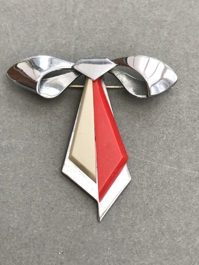 1920s Jakob Bengel Bow Brooch