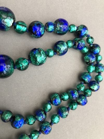 1920s Czech Foil Beads