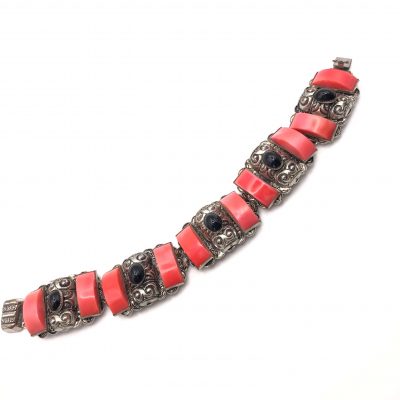 Antique and Vintage 1920s Neiger Coral Bracelet