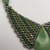 Jacob Bengel Brickwork (Mauerwerk) Green Bakelite Necklace