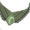 Jacob Bengel Brickwork (Mauerwerk) Green Bakelite Necklace