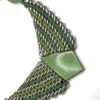 Jacob Bengel Brickwork (Mauerwerk) Green Bakelite Necklace