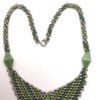 Jacob Bengel Brickwork (Mauerwerk) Green Bakelite Necklace