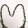 Jacob Bengel Brickwork (Mauerwerk) Green Bakelite Necklace