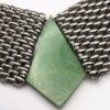 Jacob Bengel Brickwork (Mauerwerk) Green Bakelite Necklace