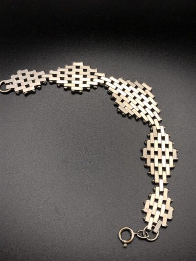 IMG 9563 scaled Vintage Jakob Bengel Brickwork (Mauerwerk) Red and Black Bracelet