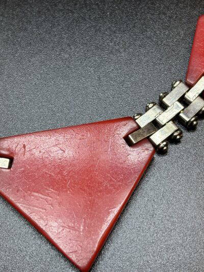 Jakob Bengel red Bakelite Necklace